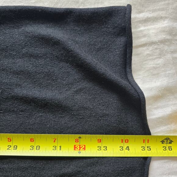 Eileen Fisher Silk Cashmere Open Front Long Cardigan Vest Black Size S Lagenlook - Picture 9 of 9